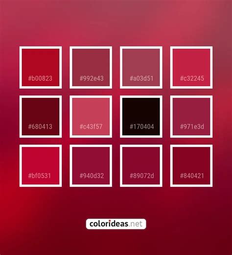 Shiraz Claret Red Maroon C43F57 Color Palette | Color palette ideas