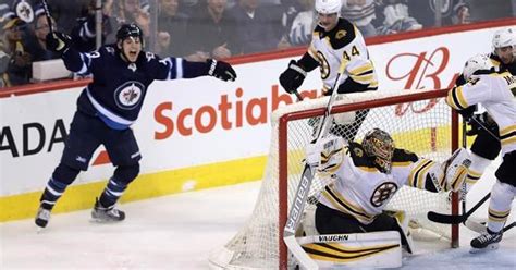 Brandon Tanev has hat trick in Jets 5-4 shootout win over Bruins ...