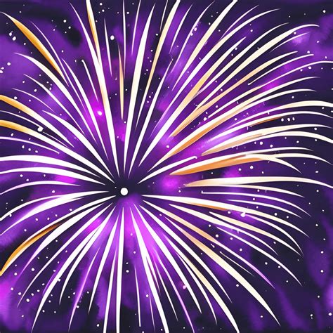 Purple Fireworks Background · Creative Fabrica