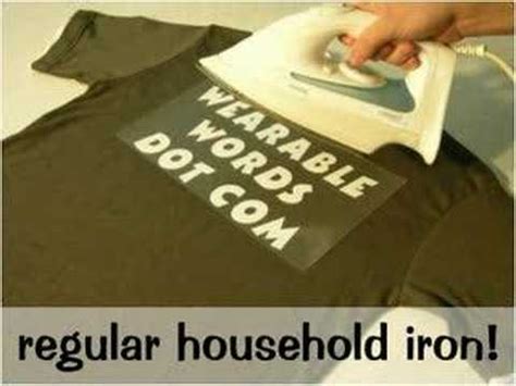 Iron On T-Shirt Transfers - YouTube