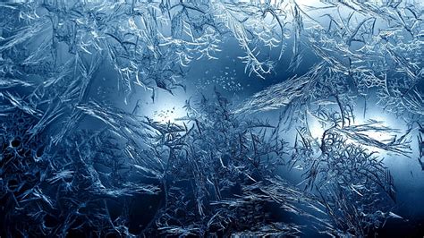 HD wallpaper: frosted glass 4k hd, blue, ice, cold temperature, full ...