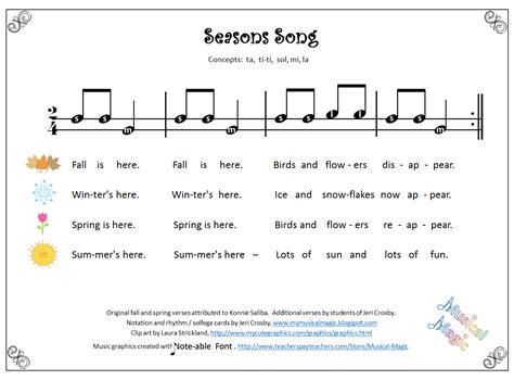 MyMusicalMagic: Seasons Song