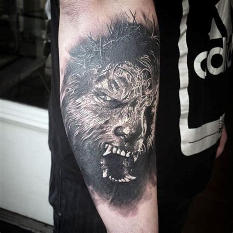 80 Werewolf Tattoo Designs For Men - Full Moon Folklore