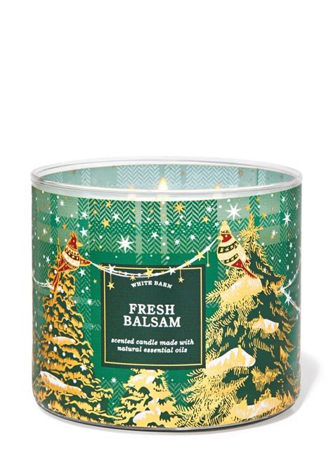 Fresh Balsam 3-Wick Candle | Bath & Body Works Holiday Candle ...