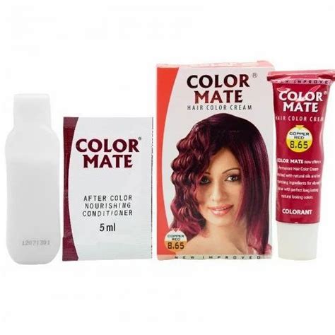 Color Mate Hair Colour Cream, Pack Size: Available In Various Size, for Parlour at Rs 45/pack in ...