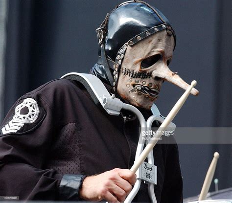 Chris Fehn of Slipknot performs on stage at the Amsterdam Arena on June 21st 2004 in Amsterdam ...