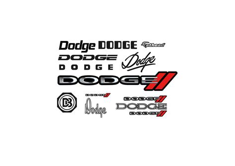 Dodge Logo Wall Decal | Shop Fathead® for Dodge Decor