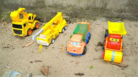 Dump Truck Car Toy Rescue Helps Excavator Toys Play | Toy trucks, Excavator toy, Toys