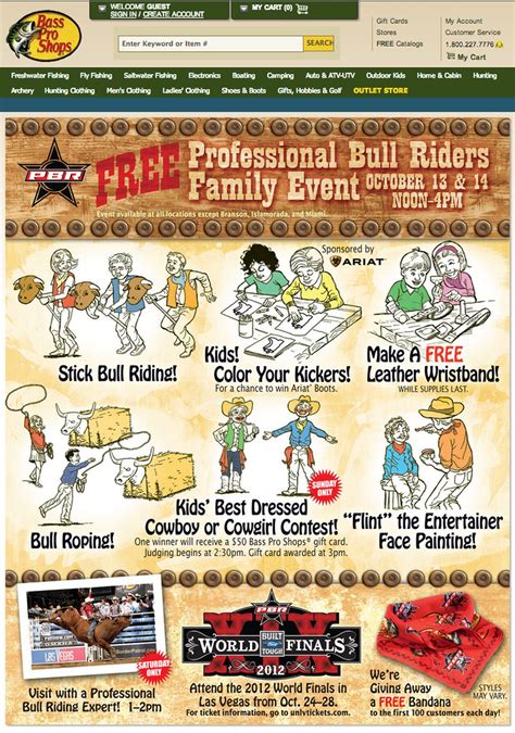 Bass Pro Shops Free Professional Bull Riding free family event Oct. 13 ...