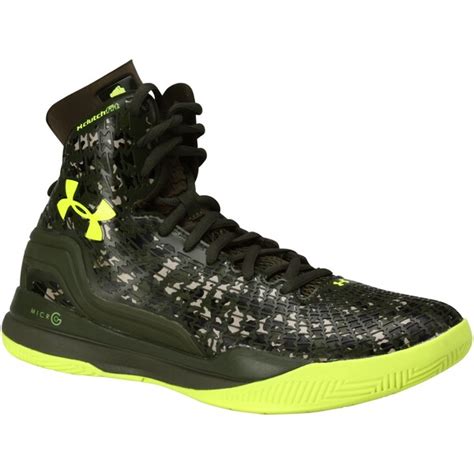 Under Armour ClutchFit Drive Basketball Shoes - Rifle Green/Yellow ...