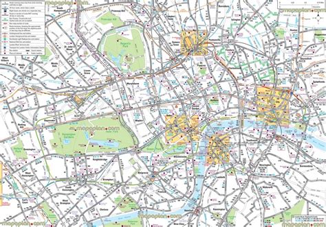 Map Of London Attractions Printable - Free Printable Maps