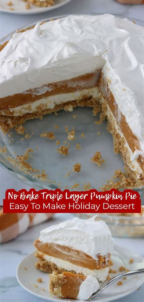 No Bake Triple Layer Pumpkin Pie - CincyShopper