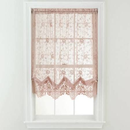 victorian roller shade - Google Search | Balloon shades, Lace window ...