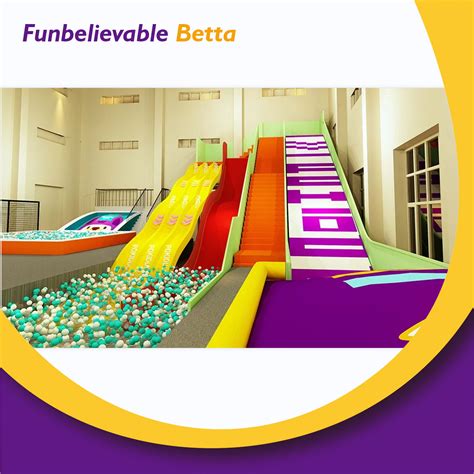 Bettaplay Rainbow Slide Indoor Trampoline Park Dry Ski Slope For Trampoline Park For Kids For ...