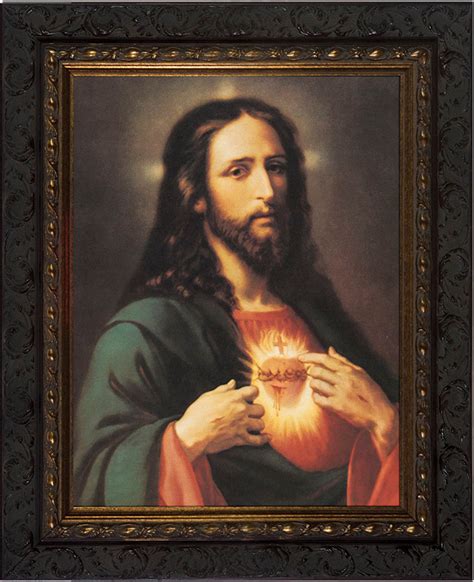 Sacred Heart of Jesus Framed Art - Catholic to the Max - Online Catholic Store