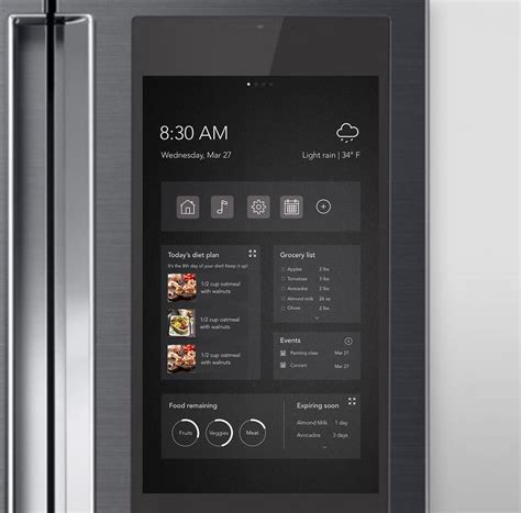 A practical design solution for smart refrigerator. Every smart fridge I see in the market has a ...