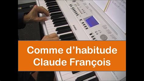 Comme d'habitude - My way - Piano et clavier + partition Chords - Chordify