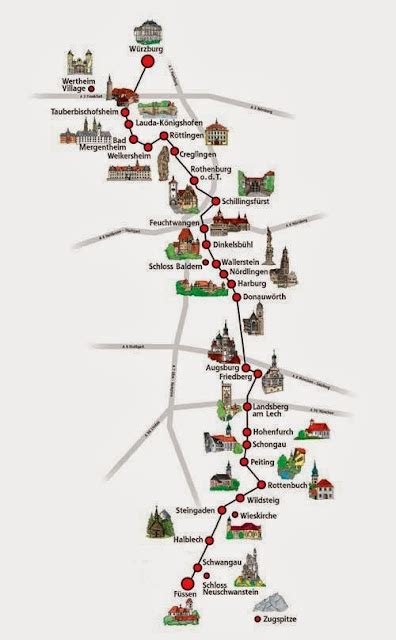 Lina Montan, una guida turistica con voi: Romantische Strasse - la strada romantica in Baviera