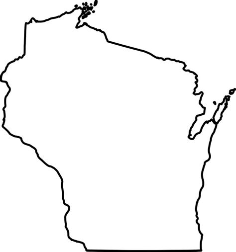 Wisconsin State Map - Free vector graphic on Pixabay | Wisconsin state ...