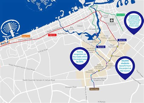 Dh18 billion Blue Line approved: Dubai Metro to be 131km long