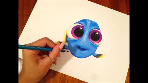 Drawing Baby Dory | Finding Dory - YouTube