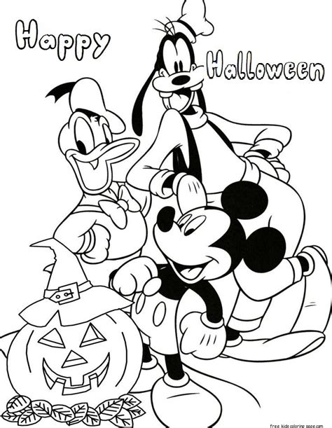 mickey mouse clubhouse halloween coloring pages for kidsFree Printable Coloring Pages For Kids.