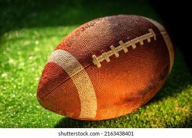 American Football Ball Texture Background Stock Photo 2163438401 ...