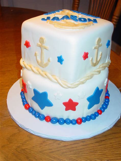 Navy Birthday Cake - CakeCentral.com