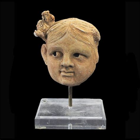 Ancient to Medieval (And Slightly Later) History - Eastern Roman Stucco Head of a Girl, C. 200 AD