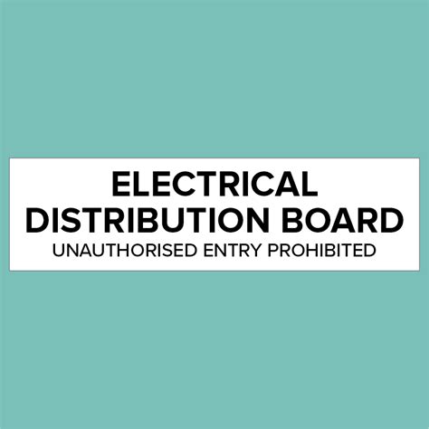 Electrical Switch Signs – Statutory Signs