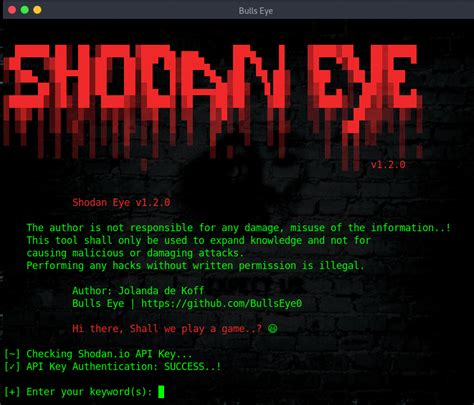 Shodan-Eye - Tool That Collects All The Information About All Devices Directly Connected To The ...