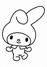 Kawaii My Melody Coloring Page  Free Printable Pages For Kids sketch template