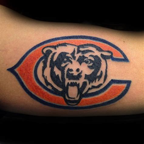 50 Chicago Bears Tattoos For Men - NFL Football Ink Ideas