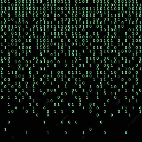 Green Binary Code On Dark Background Technology Matrix Pattern Vector, Technology, Matrix ...