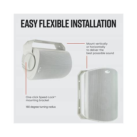 Polk Audio Atrium4 All-Weather Indoor/Outdoor Speakers - White (Pair)