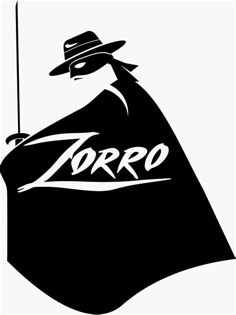 "Zorro Black and white" Sticker for Sale by LICENSEDLEGIT | Redbubble