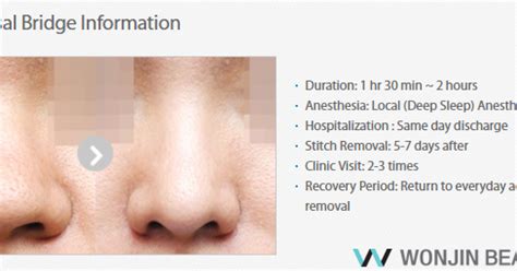 Korea Rhinoplasty Wonjin Beauty Medical Group - Wide Nose Bridge ...