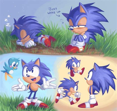 Baby sonic,art by @SiggieDraws : r/SonicTheHedgehog