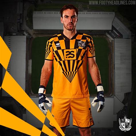 Stunning Port Vale 20-21 Home & Goalkeeper Kits Released - Design Input From Robbie Williams ...