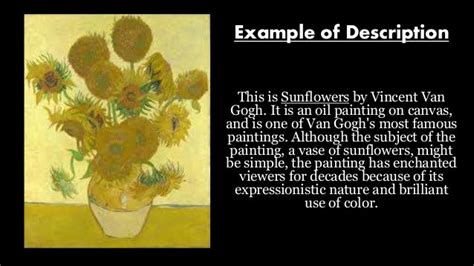 Sample descriptive essay painting