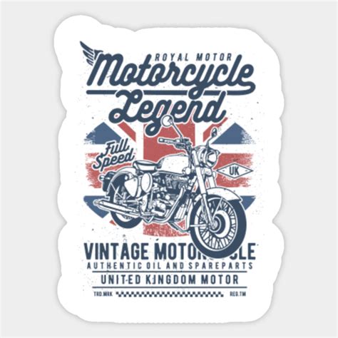 Vintage Motorcycle - Motorcycle - Sticker | TeePublic