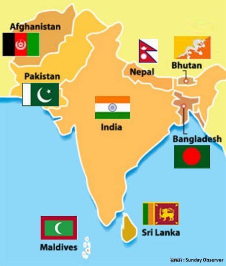 SAARC Countries On World Map