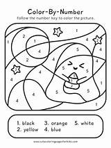 Halloween Color By Number  Cute Coloring Pages For Kids sketch template