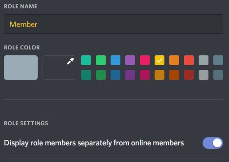 Primary roles – Discord