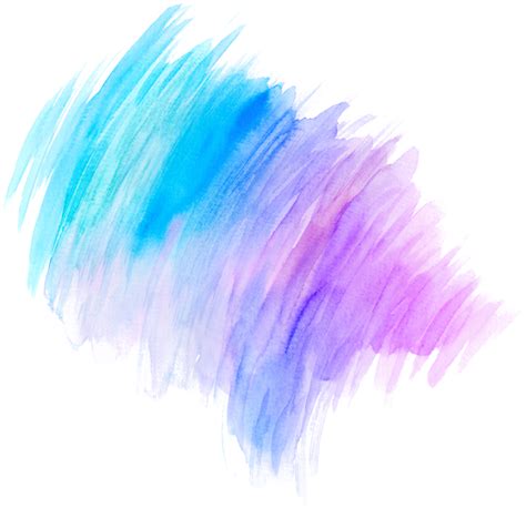 Watercolor paint brush strokes from a hand drawn background 9597913 PNG