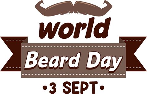 World Beard Day September 3 9202288 Vector Art at Vecteezy