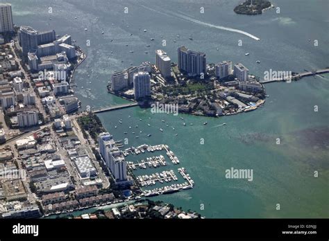 Aerial view, Belle Isle, Miami, Florida, USA Stock Photo: 105581802 - Alamy