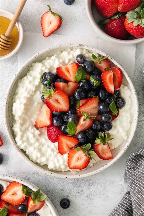 Cottage Cheese with Fruit Breakfast Bowls - The Cheese Knees