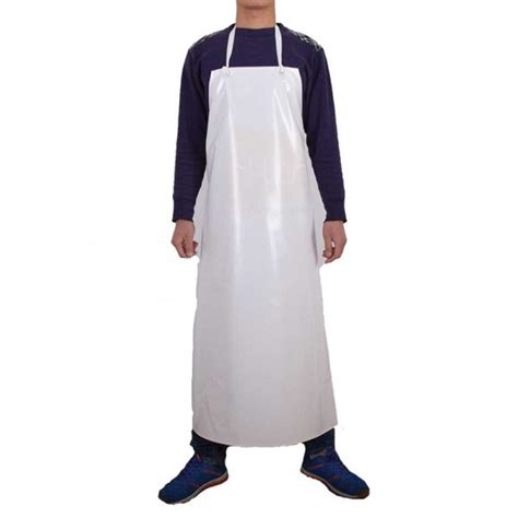 White Waterproof Butcher PVC Apron - Dubai UAE | Leading Uniforms ...