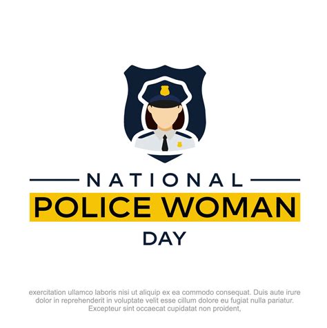 National Police Woman Day. Police Woman Day vector design. woman police logo design template ...